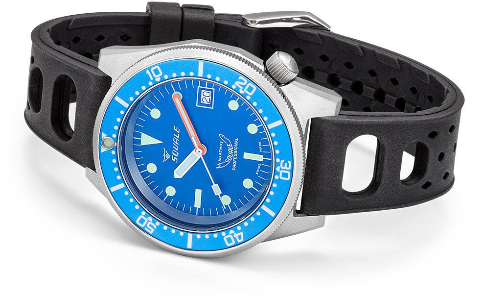 Squale 42mm 1521BLUEBL.NT - Starbuy Australia