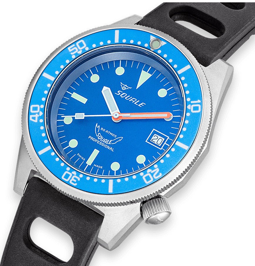 Squale 42mm 1521BLUEBL.NT - Starbuy Australia