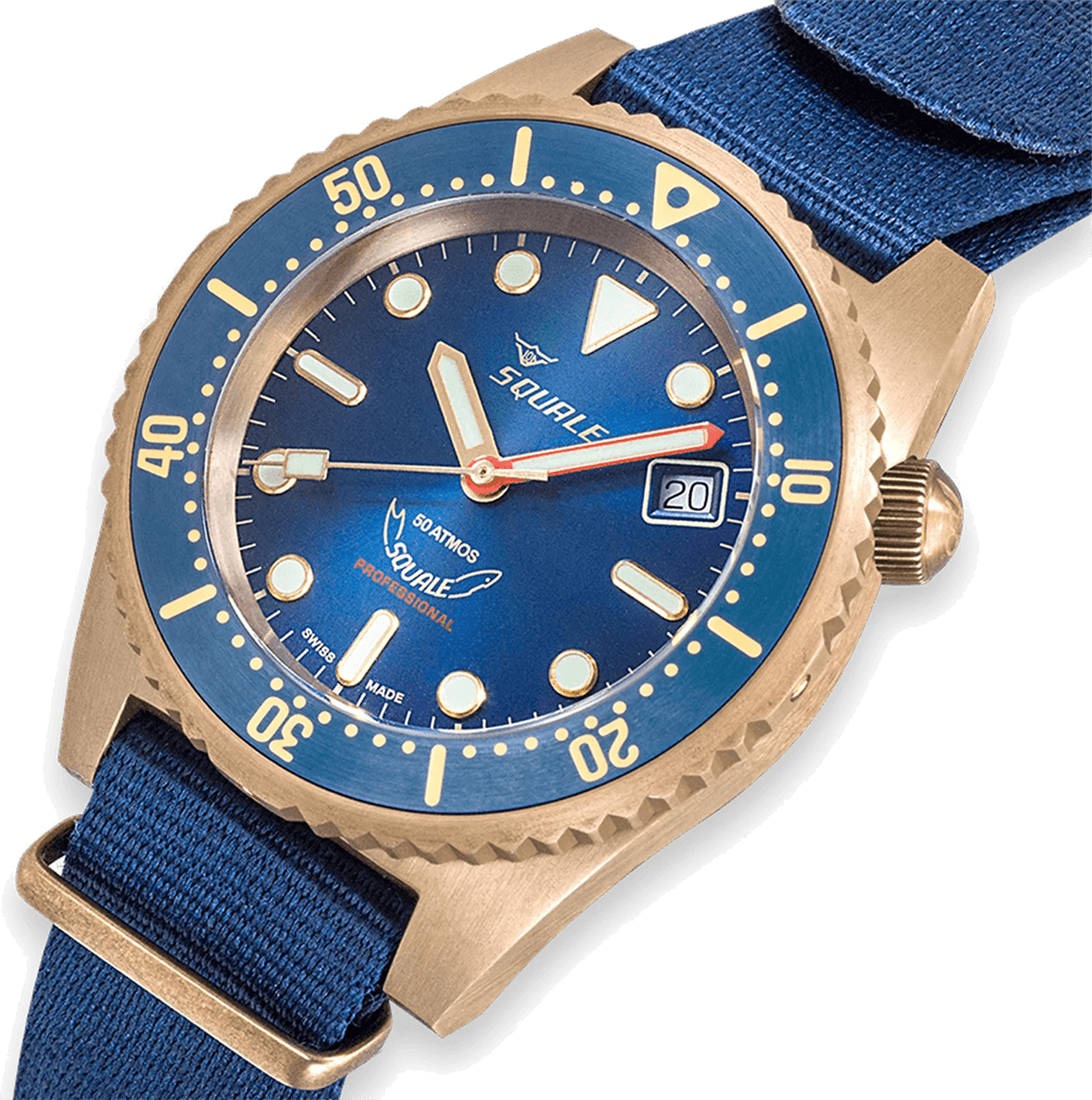 Squale 42mm 1521BRONBL.NB20 - Starbuy Australia