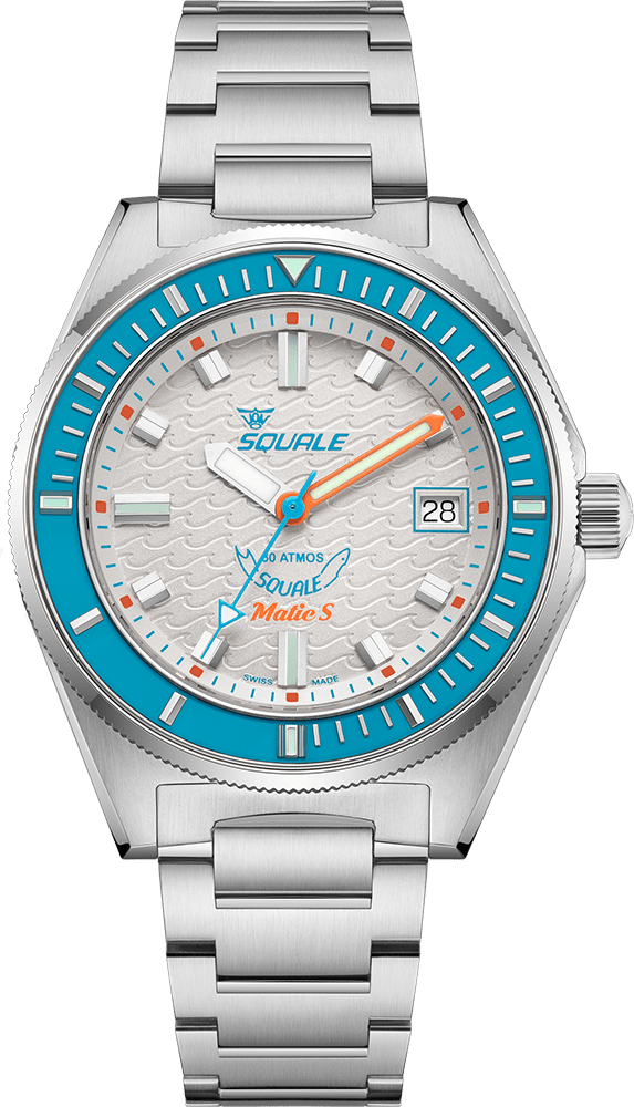 Squale Matic 39.5mm MATICLBWT.SSBX - Starbuy Australia