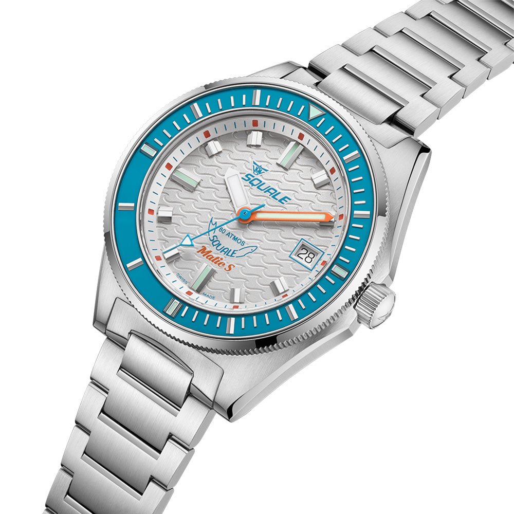 Squale Matic 39.5mm MATICLBWT.SSBX - Starbuy Australia