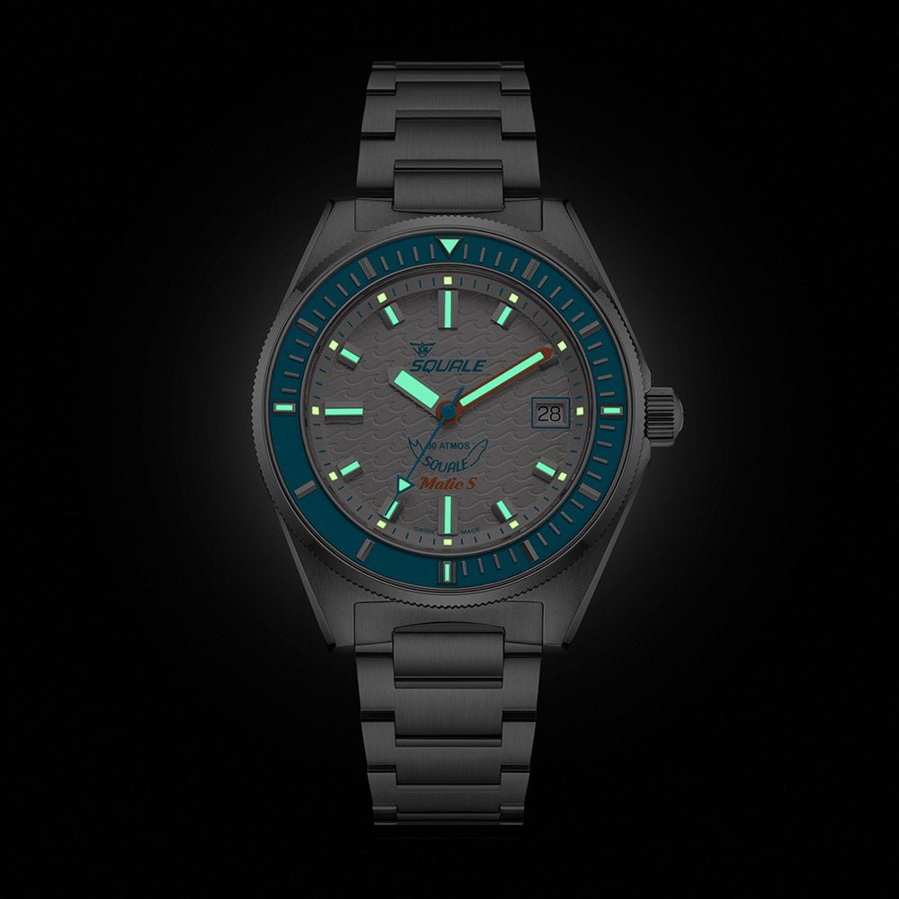 Squale Matic 39.5mm MATICLBWT.SSBX - Starbuy Australia