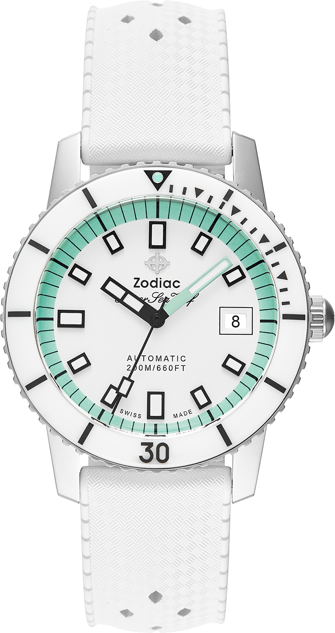 Zodiac Super Sea Wolf Diver Automatic Mens Swiss Watch ZO9309