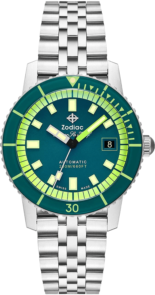 Zodiac Super Sea Wolf Automatic Mens Swiss Dive Watch ZO9310