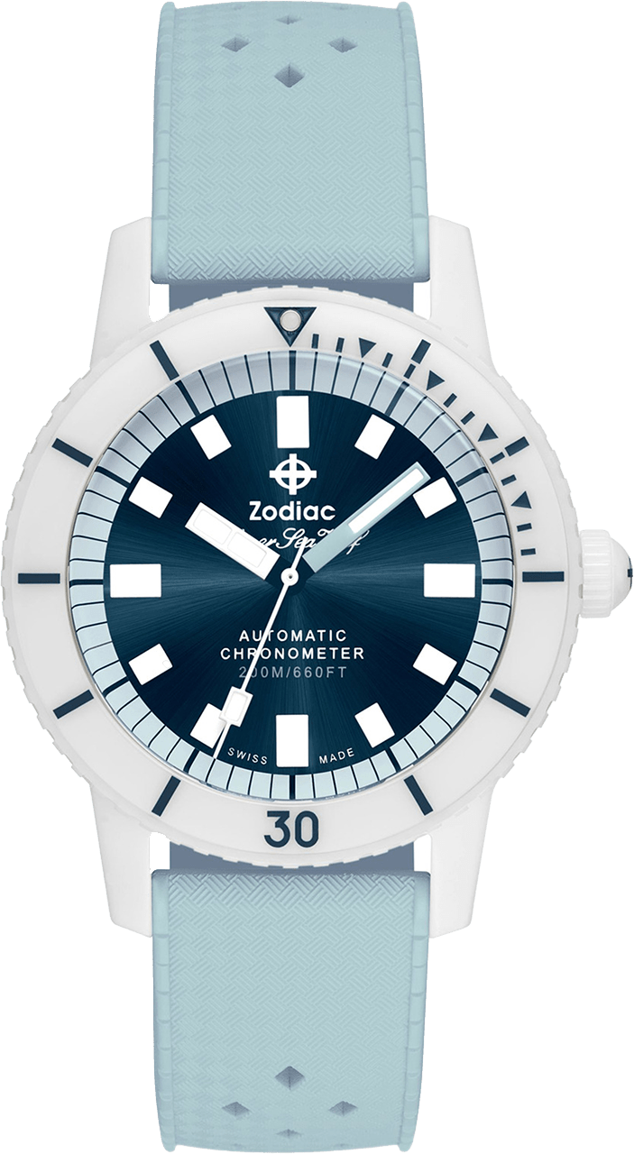Zodiac Super Sea Wolf Diver Ceramic Mens Swiss Watch ZO9590