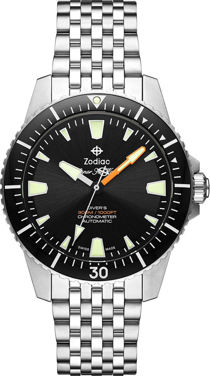 Zodiac Super Sea Wolf Pro-Diver Automatic Mens Watch ZO3552