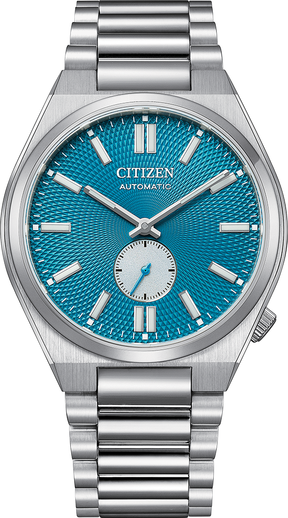 citizen tsuyosa mens small seconds automatic movement watch blue dial nk5010-51l