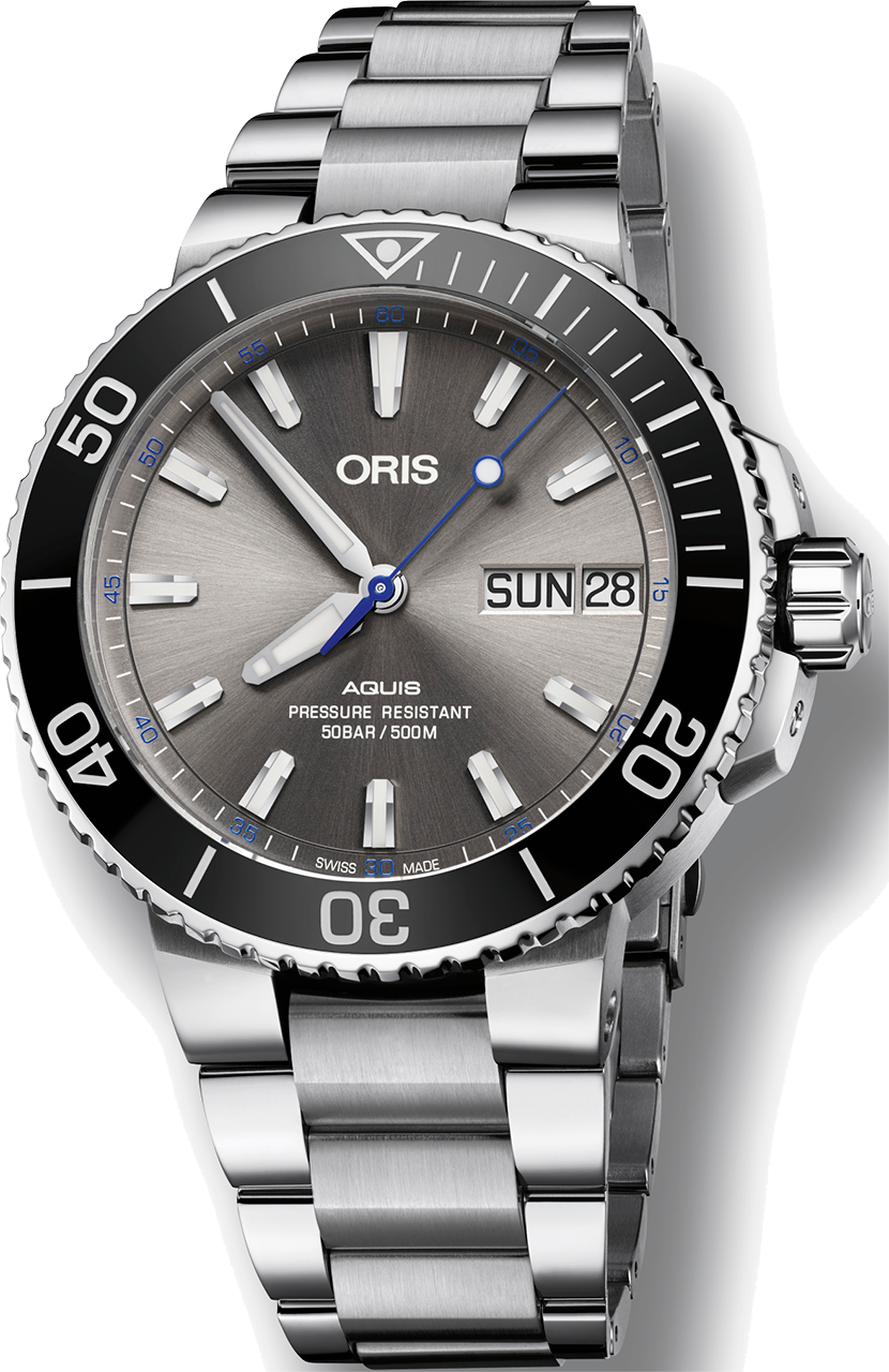 oris aquis limited edition hammerhead mens watch 01 752 7733 4183-set mb