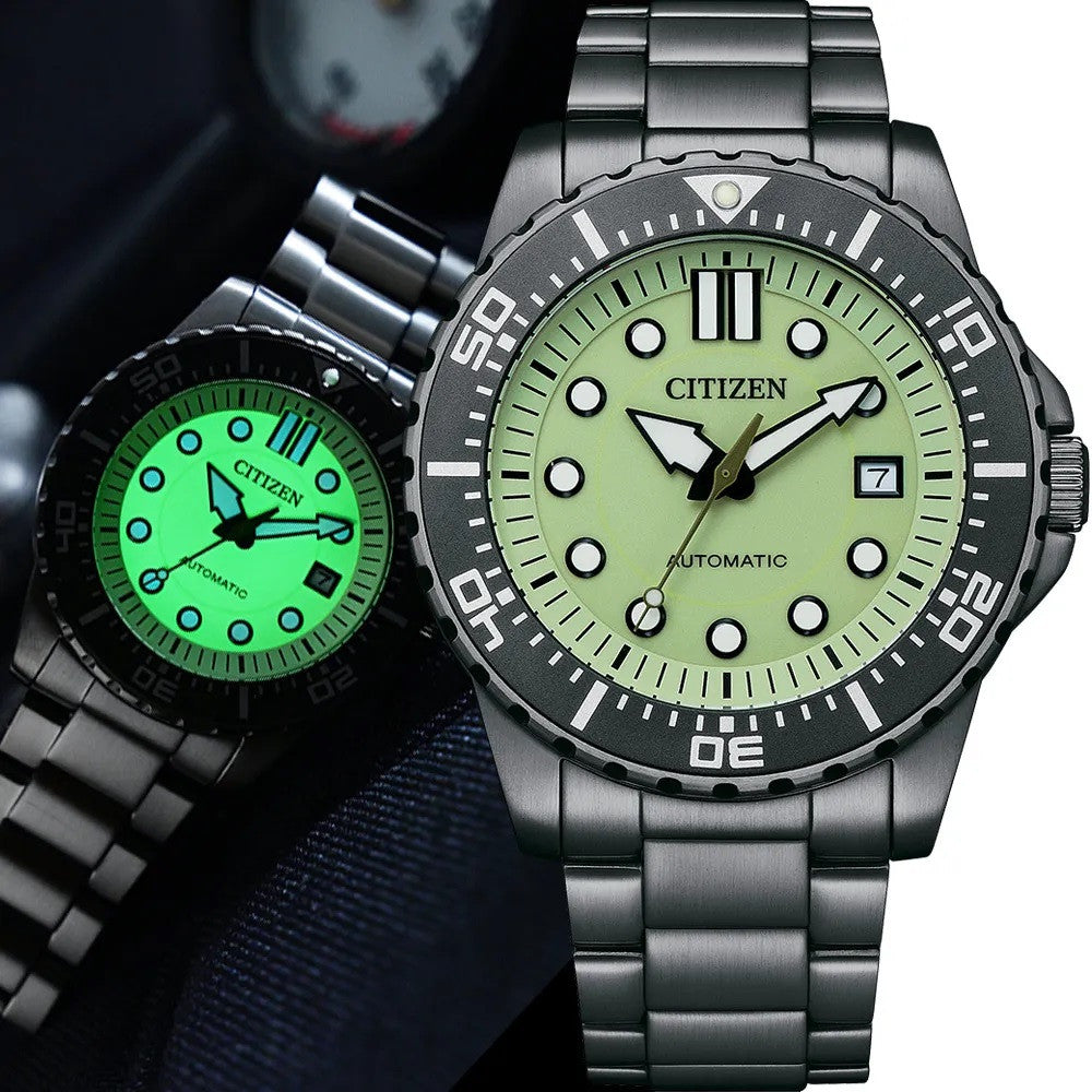 citizen mens mechanical automatic movement sports watch nj0177-84x