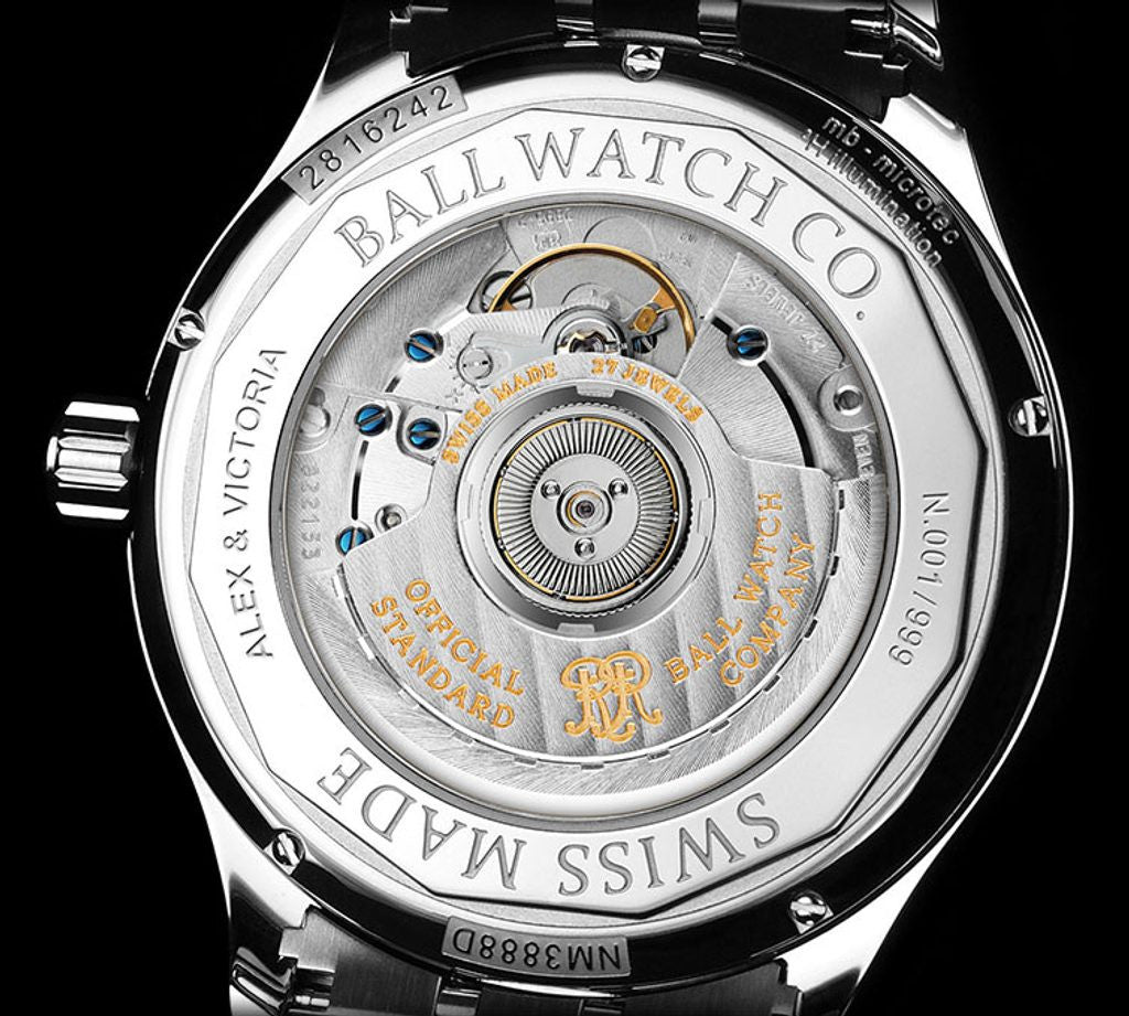ball trainmaster railroad standard 130 years limited editon watch nm3888d-54cj-wh