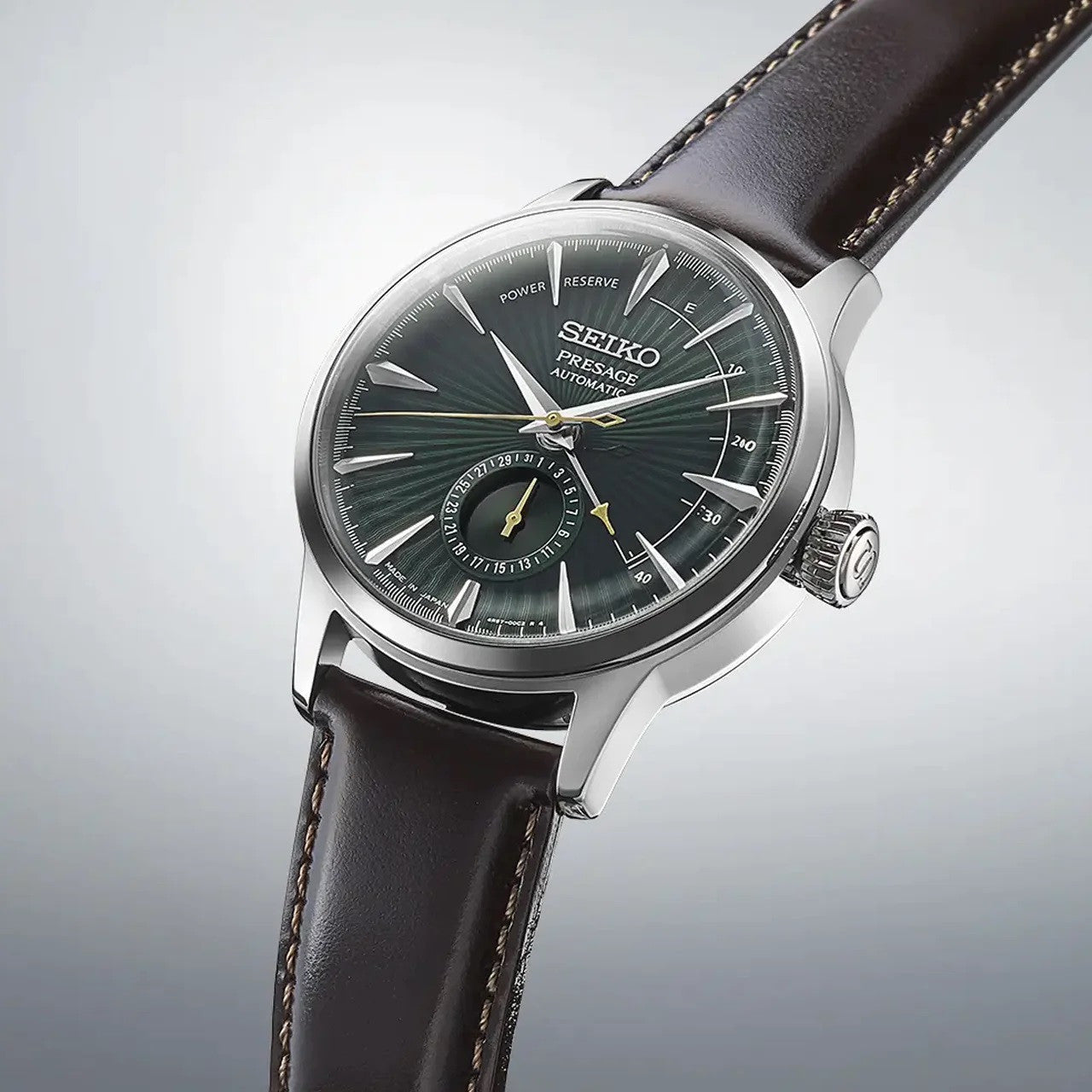 seiko presage midnight mockingbird mens automatic watch ssa459j