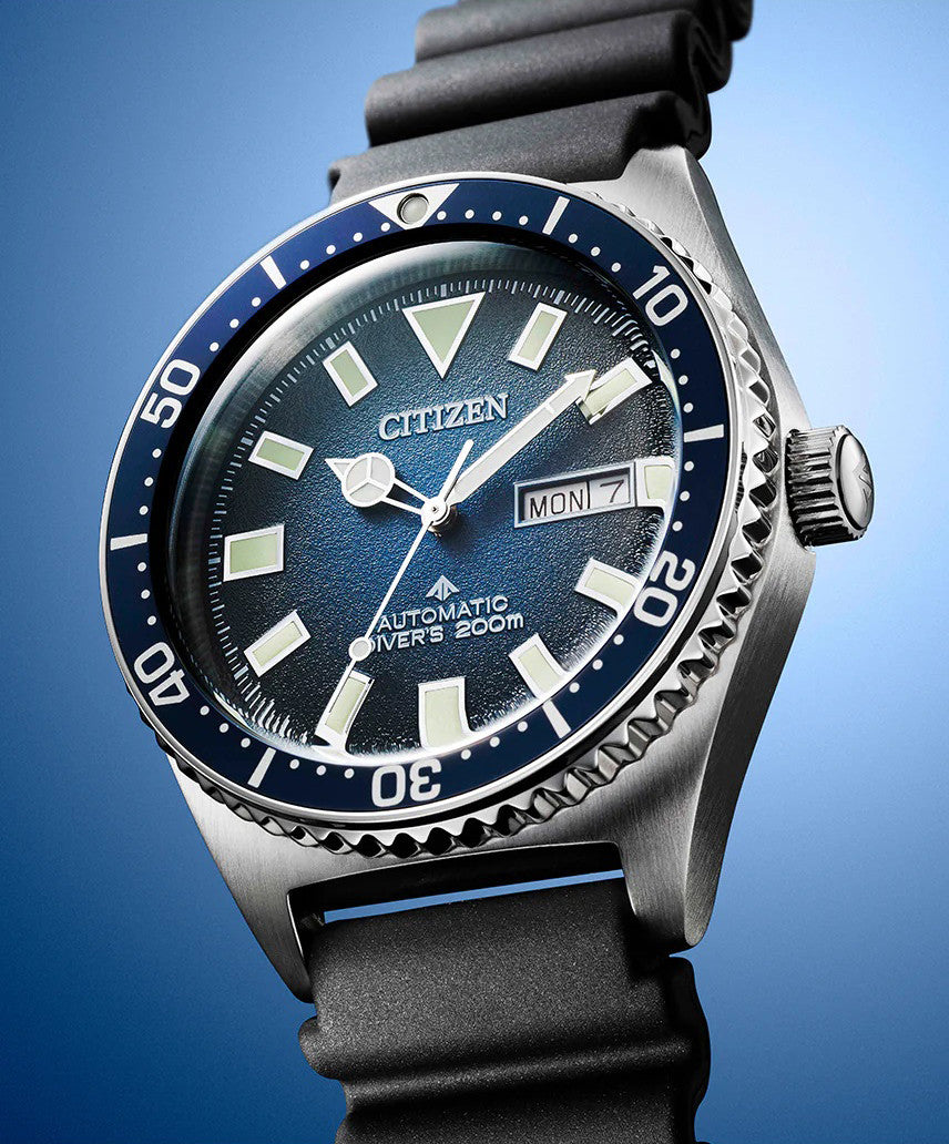 citizen mechanical automatic mens 200m divers ny0129-07l