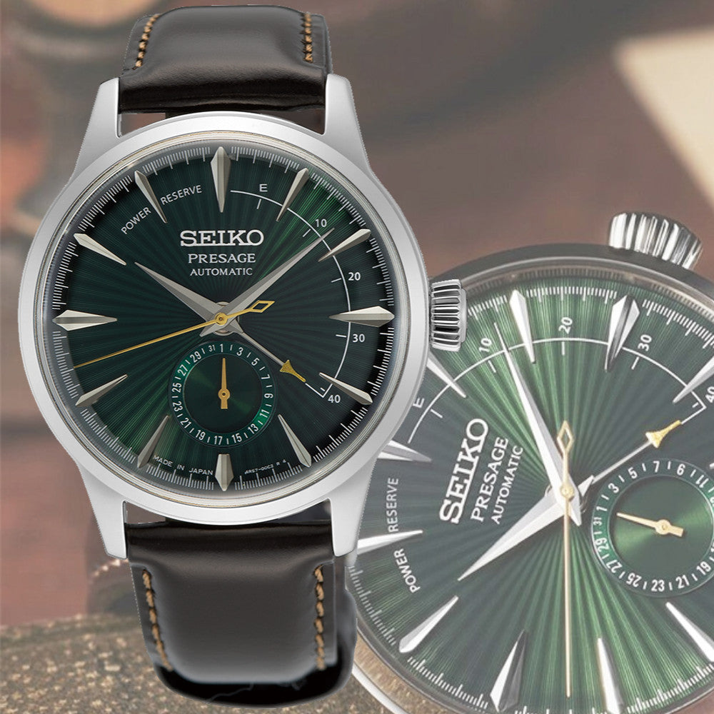 seiko presage midnight mockingbird mens automatic watch ssa459j