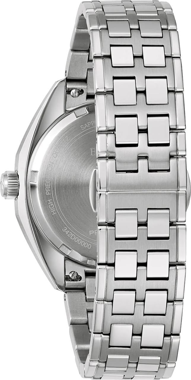 bulova precisionist mens jet star stainless steel watch 96b415