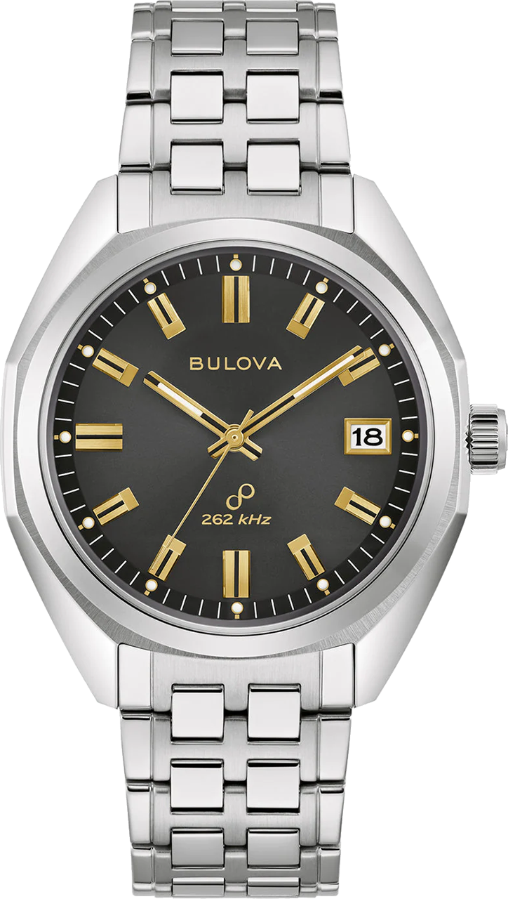 bulova precisionist mens jet star stainless steel watch 96b415