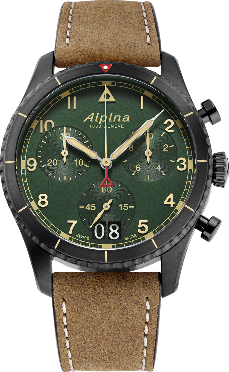 Alpina Startimer Pilot Quartz Big Date Chronograph AL-372GR4FBS26