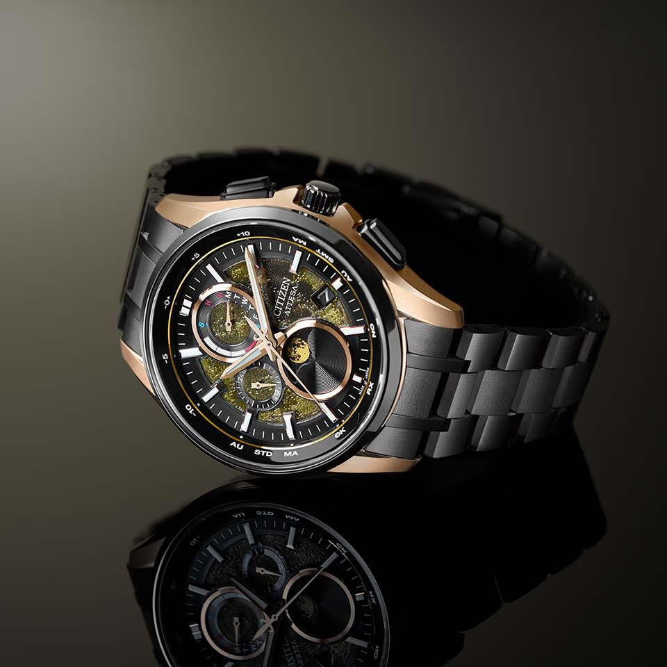 citizen attesa series premium model mens solar power watch by1009-64y