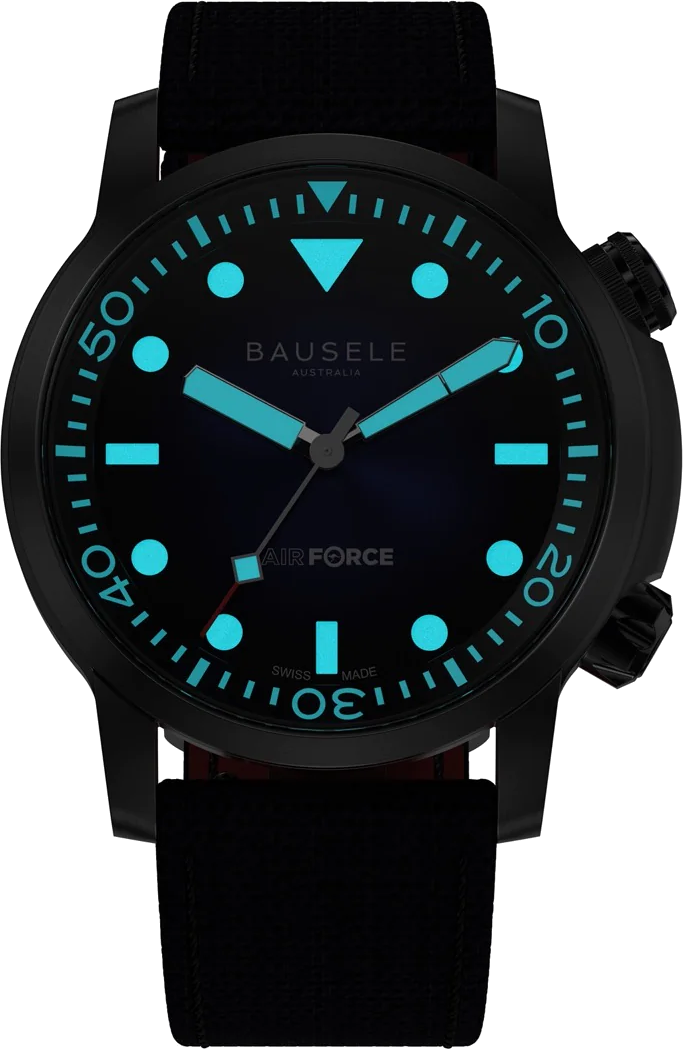 bausele air force 5th generation limited edition mens watch
