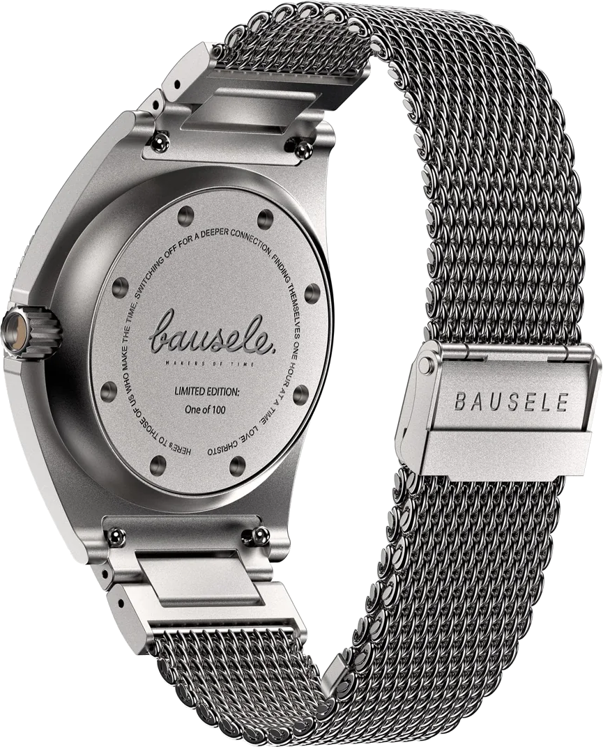 bausele endless sunrise tangerine sun mens swiss watch