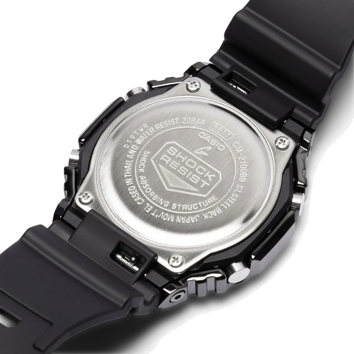 g-shock casioak black analogue digital series mens watch gm2100bb-1a