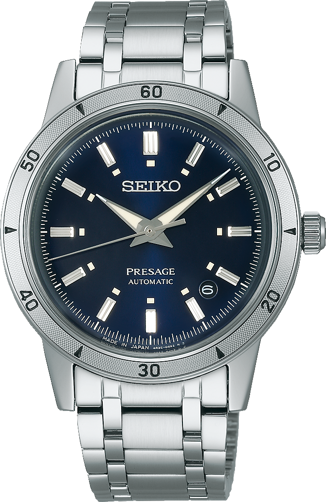 seiko presage 60s style blue dial mens watch srpl07 srpl07j srpl07j1