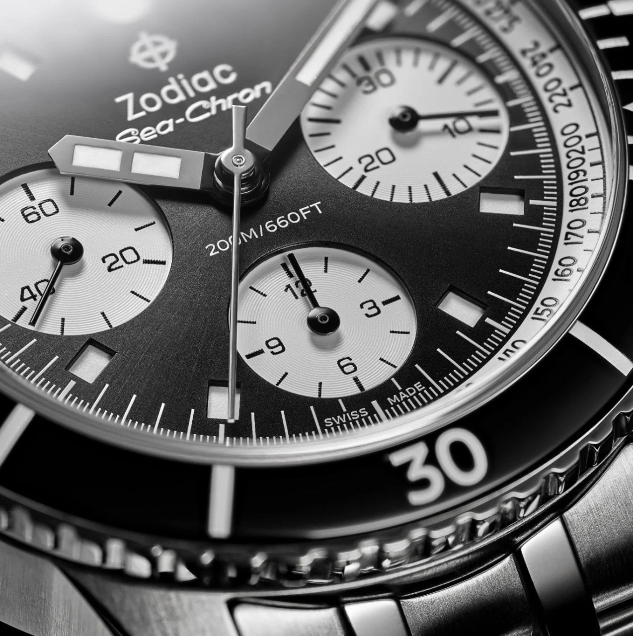 zodiac sea chron automatic mens chronograph watch zo3604
