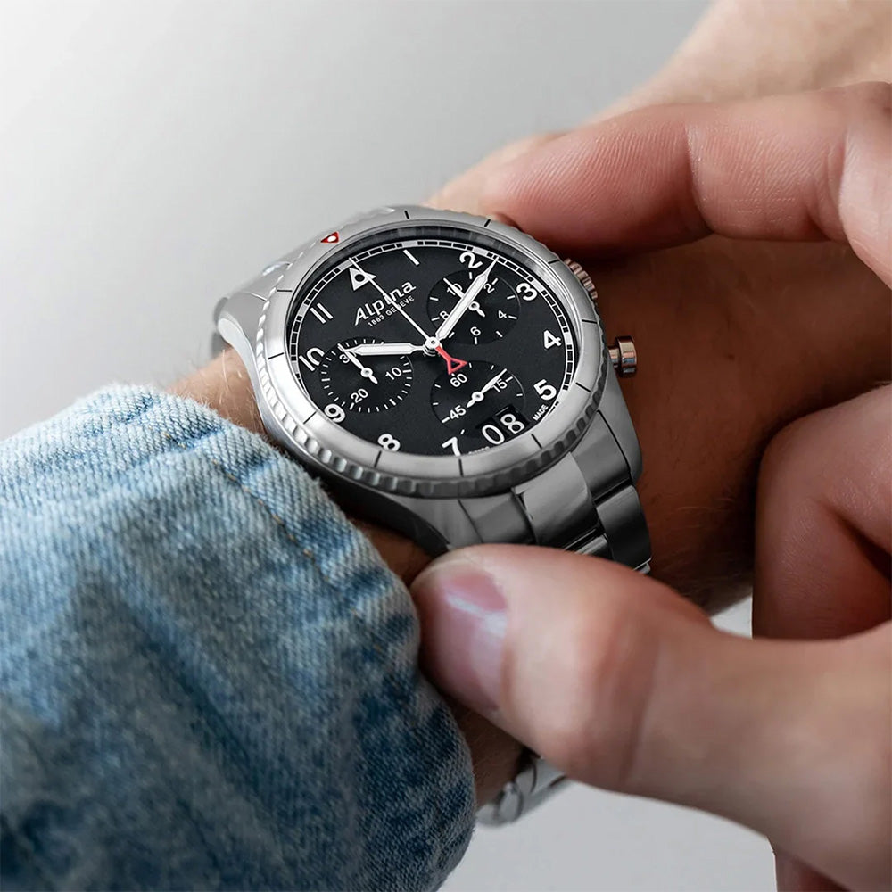 Alpina Startimer Pilot 41mm AL-372BW4S26B
