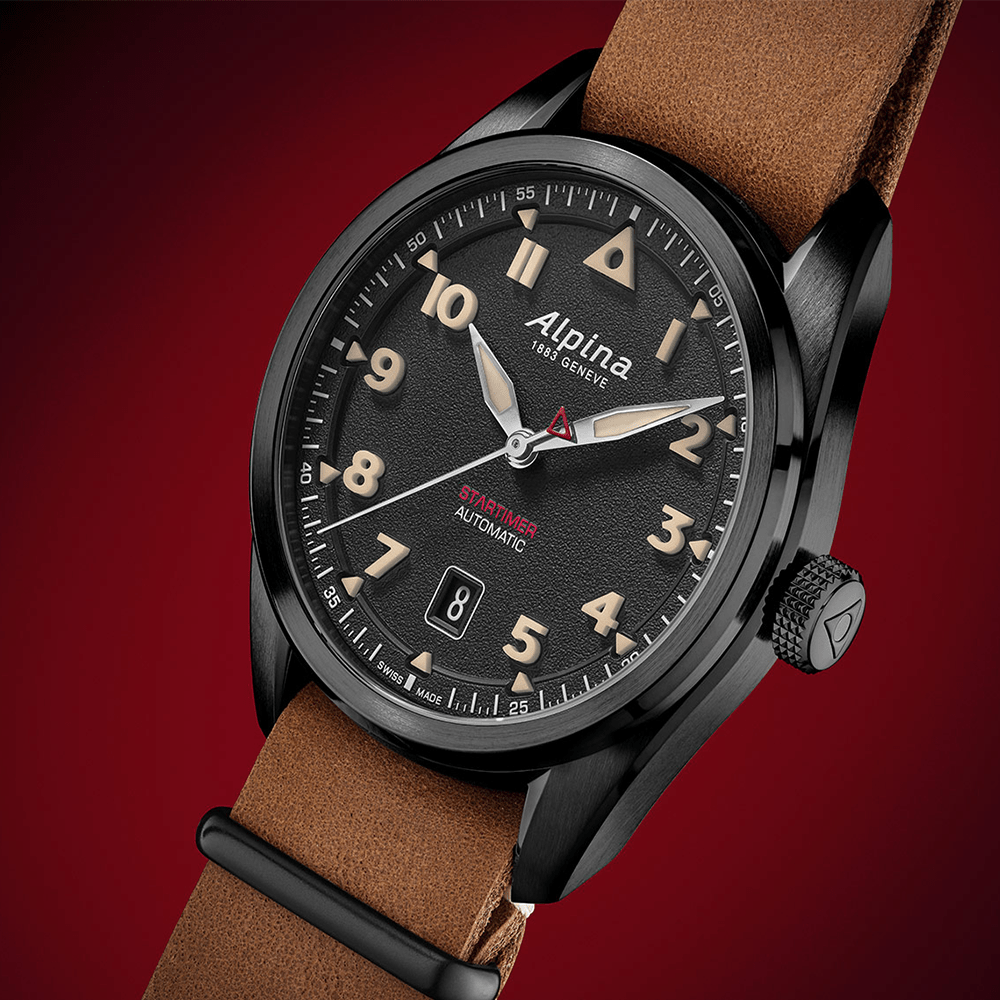 Alpina Startimer Pilot Automatic 40mm AL-525BW4SB36 - Starbuy Australia