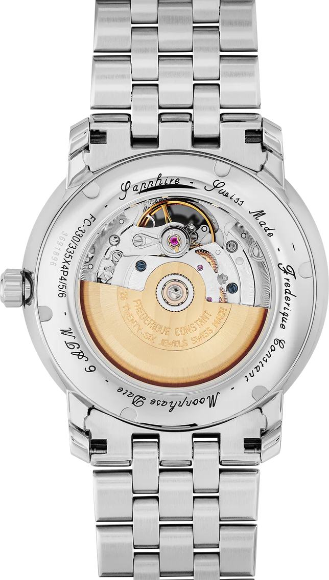frederique constant mens swiss made moonphase watch fc-335mc4p6b2