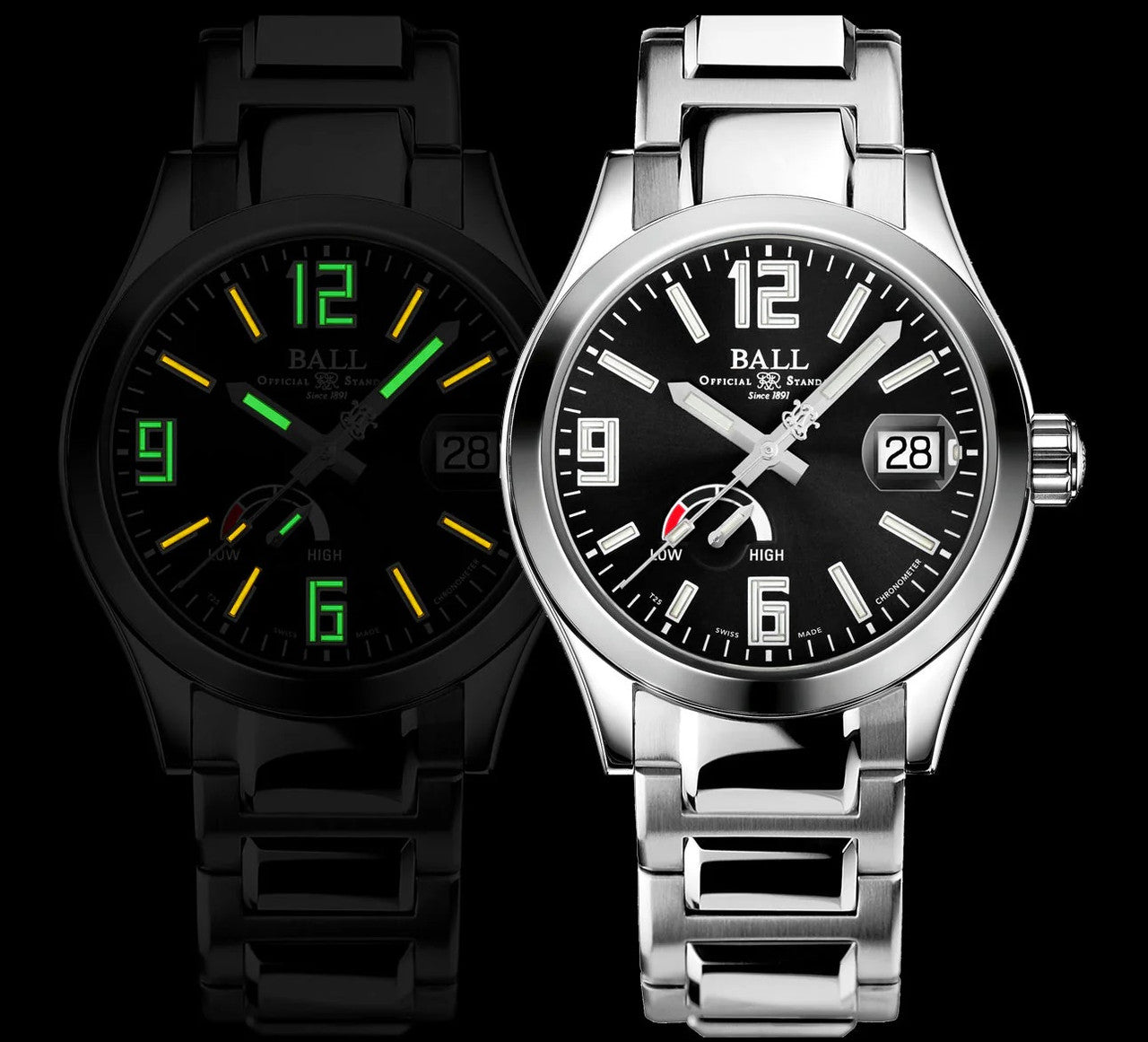 Ball Engineer III Pioneer Power Reserve Mens Watch PM9026C-SCJ-BK