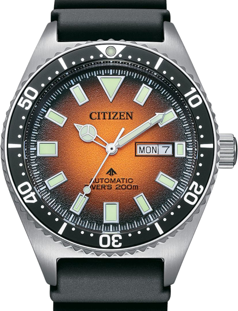 citizen mechanical automatic mens 200m divers ny0120-01z