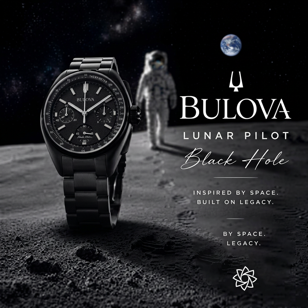 Bulova Lunar Pilot Black Hole Limited Edition 41mm 98A335