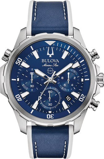 Bulova Marine Star Chronograph Mens Watch 96B287