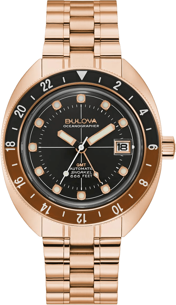 Bulova Oceanographer GMT 41mm Mens Watch 97B215 - Starbuy Australia