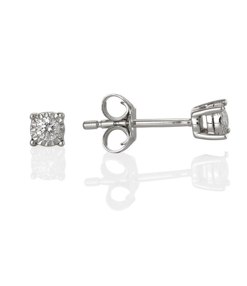 Diamond Stud Earrings 0.17ct - Starbuy Australia