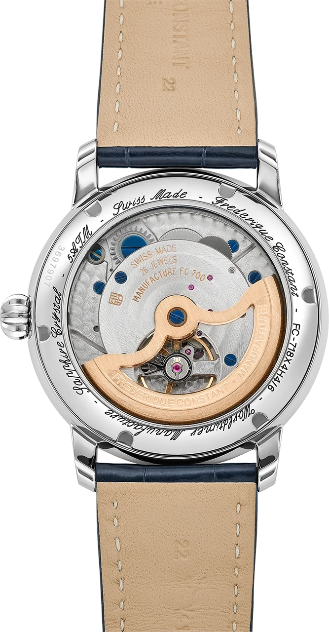 frederique constant mens worldtimers swiss watch fc-718wm4h6