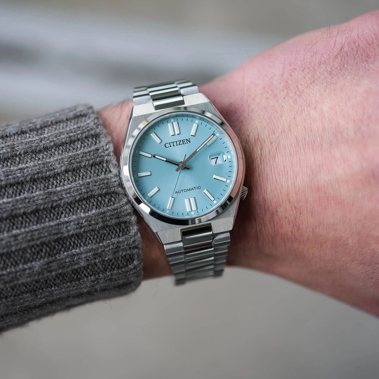 citizen 37mm blue mini tsuyosa watch nj0200-50l