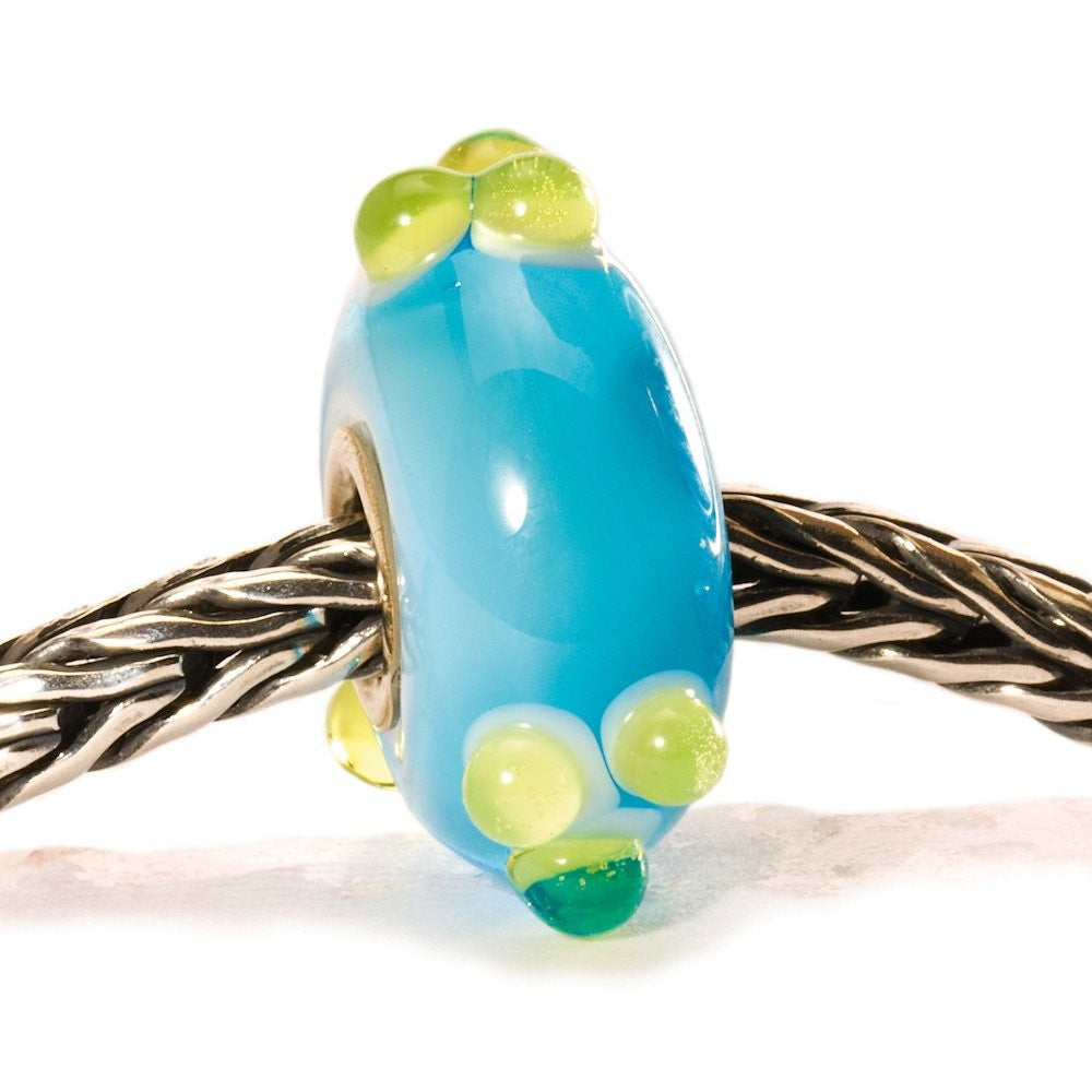 StarBuy Trollbeads Turquoise/Green Spring Bud 61366