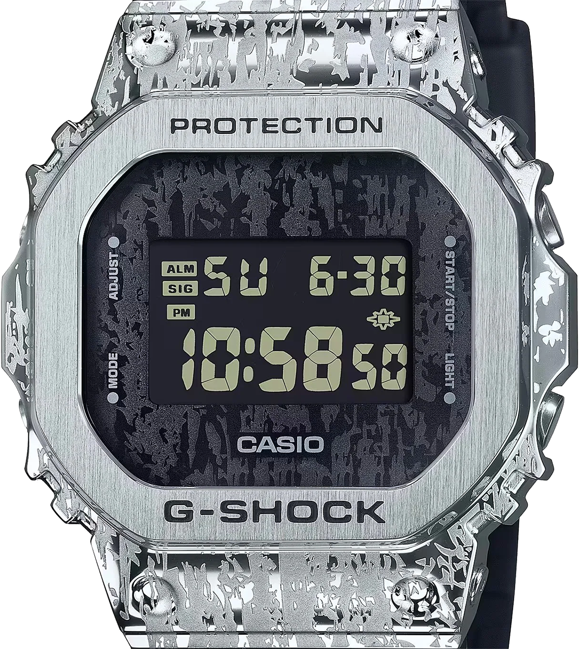g-shock digital 5600 series grunge rock mens watch gm5600gc-1d