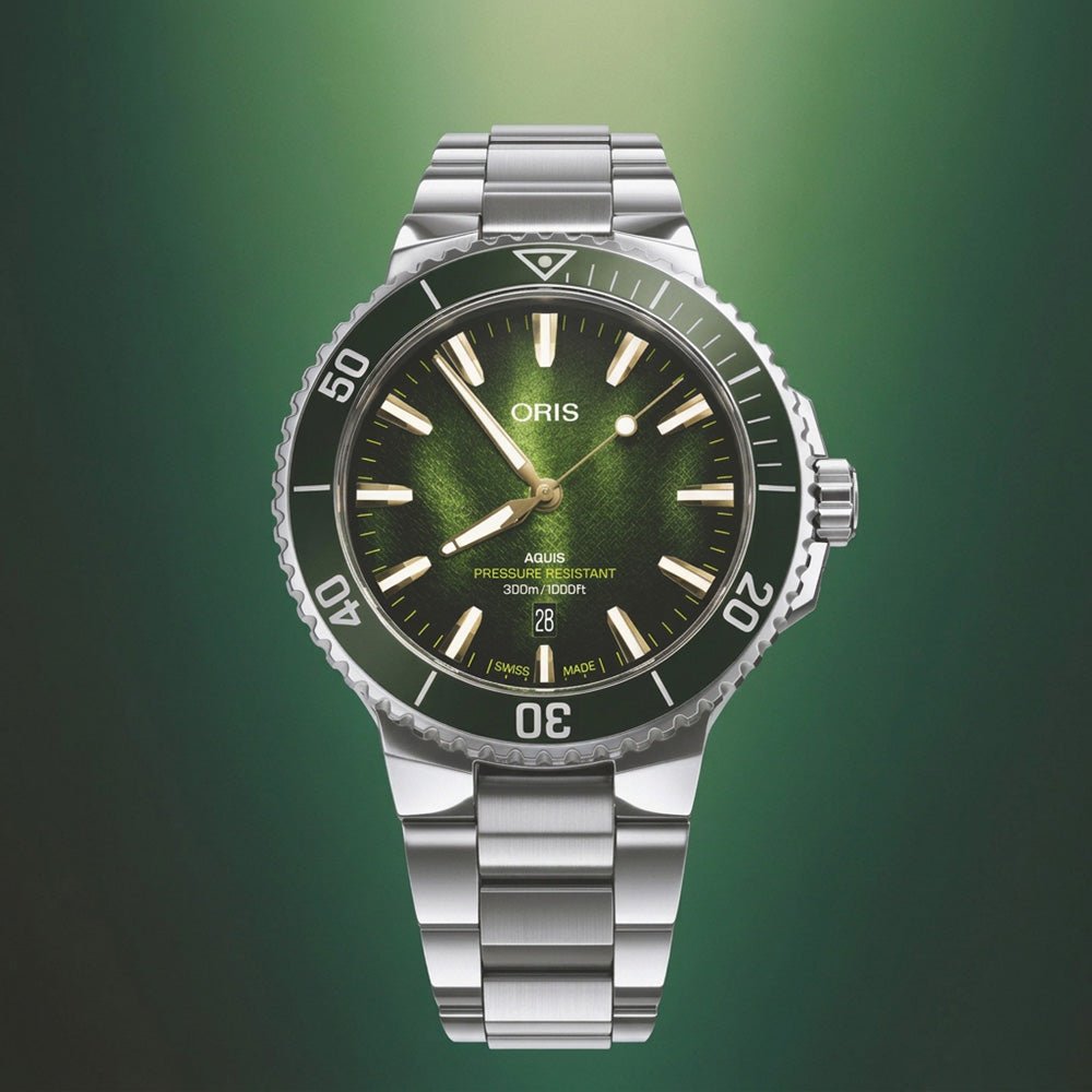 Oris Aquis Kelp Forest Limited Edition 41.5mm 01 733 7787 4187-Set - Starbuy Australia
