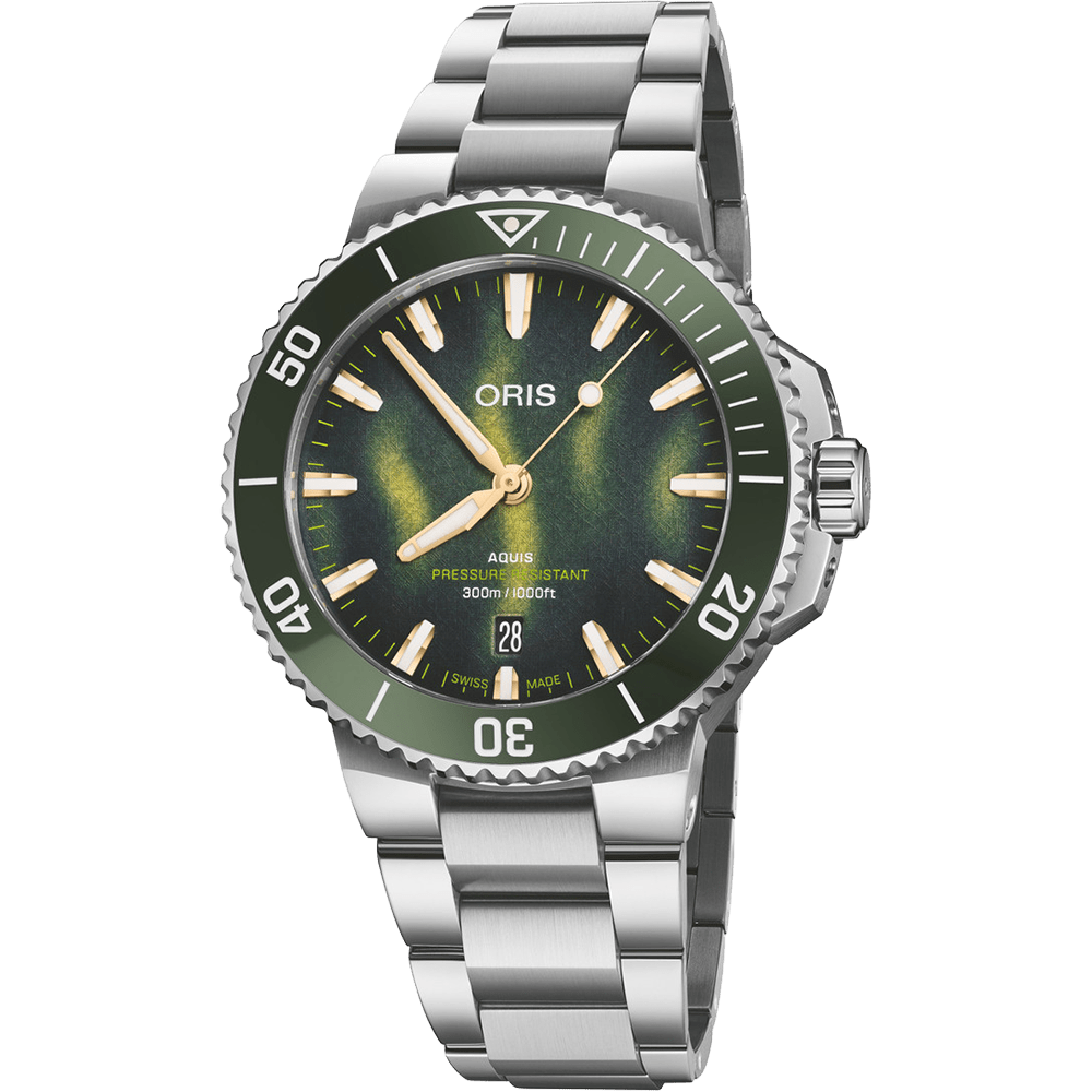 Oris Aquis Kelp Forest Limited Edition 41.5mm 01 733 7787 4187-Set - Starbuy Australia