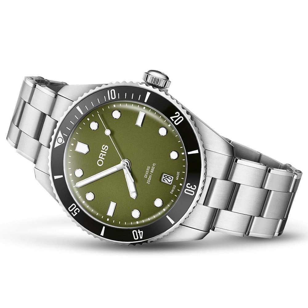 Oris Divers Date 39mm 01 733 7795 4057-SET - Starbuy Australia
