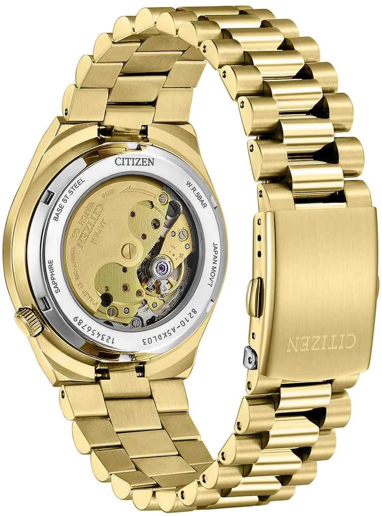 citizen tsuyosa mens automatic movement watch green dial nj0152-51x