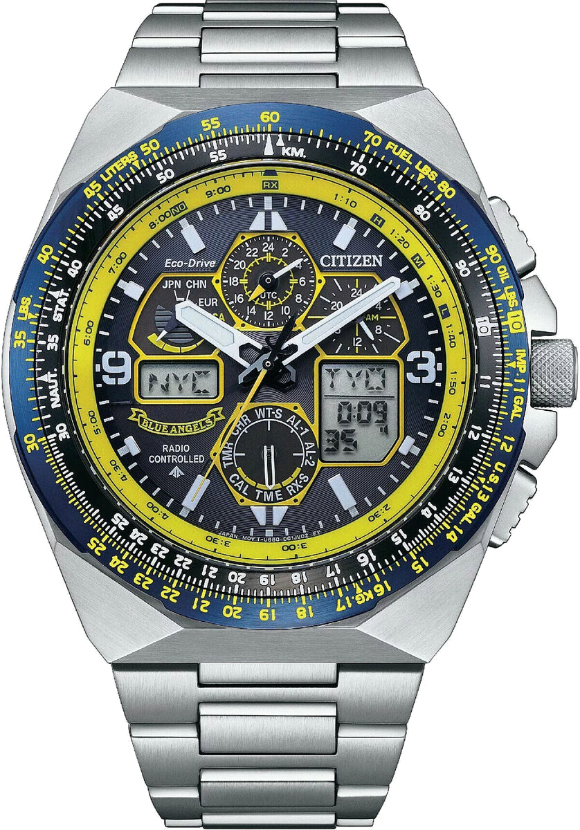 citizen promaster mens solar power blue angels watch jy8125-54l