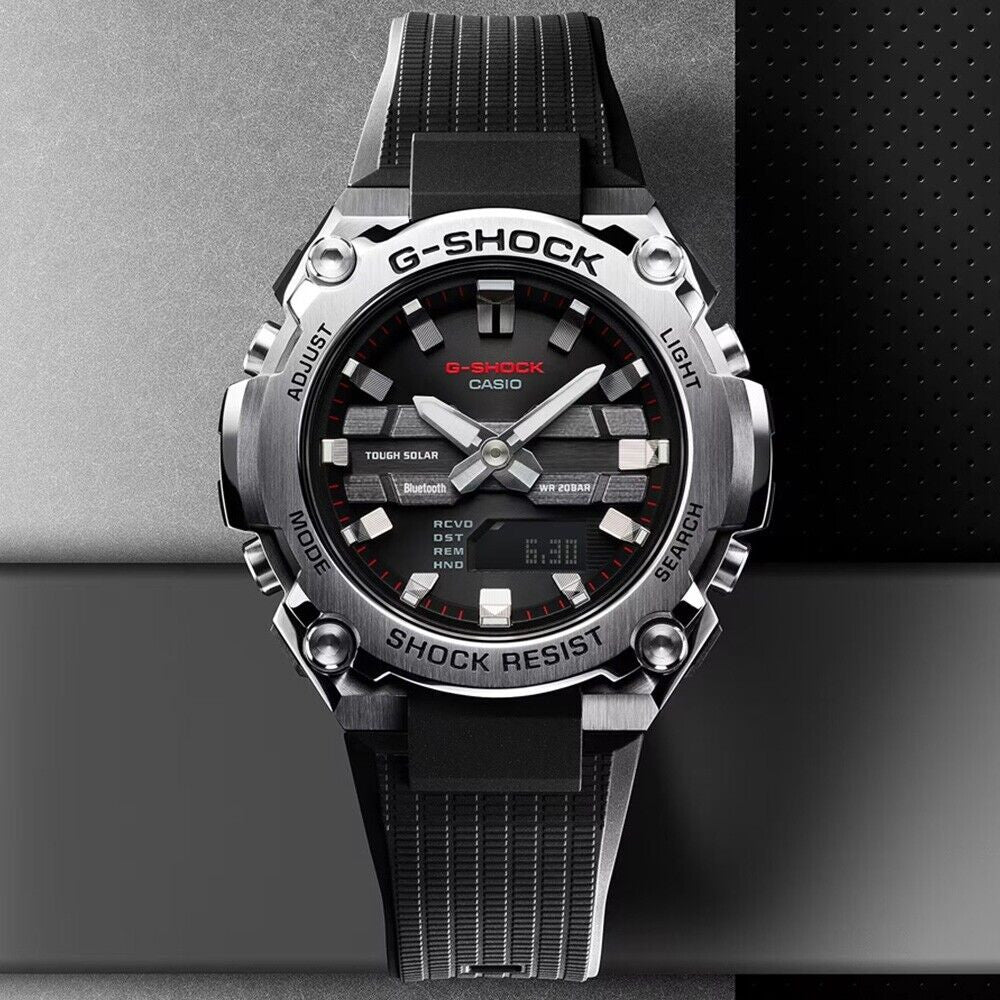g-shock analogue digital g-steel series steel mens watch gstb600-1a