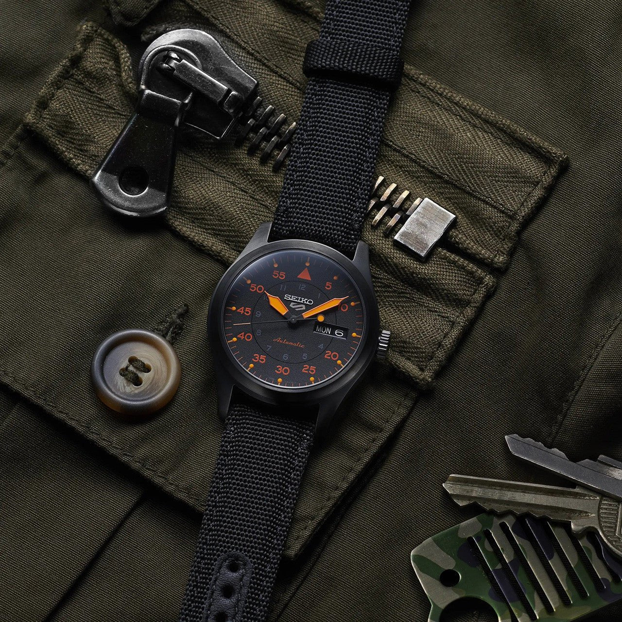 Seiko 5 Sports 39.5mm SRPH33K - Starbuy Australia