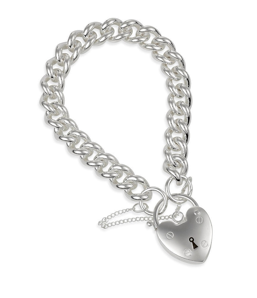 Silver Padlock Bracelet C300PS - Starbuy Australia