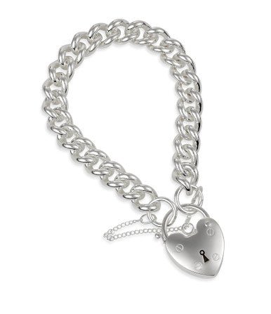 Silver Padlock Bracelet C300PS - Starbuy Australia