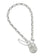Silver Round Padlock Bracelet BO3FR15/19 - Starbuy Australia
