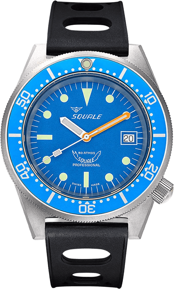 Squale 1521 42mm 1521BLUEBL.NT - Starbuy Australia